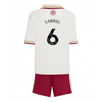 Arsenal Gabriel Magalhaes #6 Maglia Gara Terza Repliche 2025-26 Bambino Maniche Corte